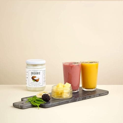 Eat Wholesome Huile De Coco Vierge Biologique, 500ml - Crue, Pressée À Froid, Primée, Bocal En Verre Dans Une Boîte, Pour La Cuisine, La Pâtisserie, Les Soins De La Peau Et Des Cheveux, Végétale thumbnail 7