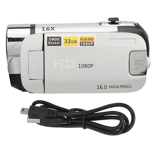 1080P Video Camera, 16MP Camcorder, 16X Digital Zoom, Vlogging Camera with Fill Light, 1/4 Inch Thread Hole, 2.4 Inch Rotatable Screen, USB Recorder (-2214230150515) thumbnail 7