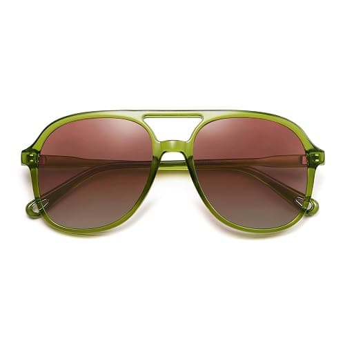 SOJOS Retro Polarized Aviator Sunglasses Womens Mens Classic 70s 80s Vintage Trendy Square Aviators SJ2174 thumbnail 6
