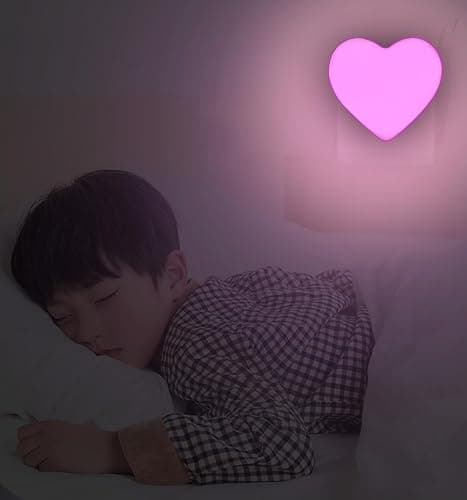 INZU Night Lights Plug into Wall, LED Night Light for Kids, Cute Nightlight with Auto Dusk to Dawn Sensor, LED Nightlight with Soft Warm Light for Bedroom, Nursery, Bathroom, Hallway (Pink) thumbnail 7