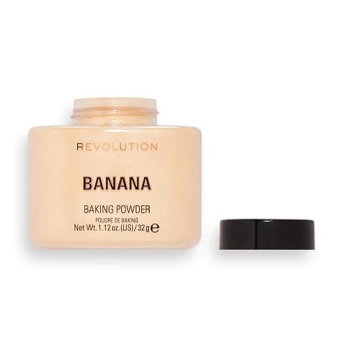 Revolution, Loose Baking Powder, Makeup Setting Powder, Long-Lasting Coverage, Mattifies & Reduces Shine, Banana, 1.12 oz thumbnail 7