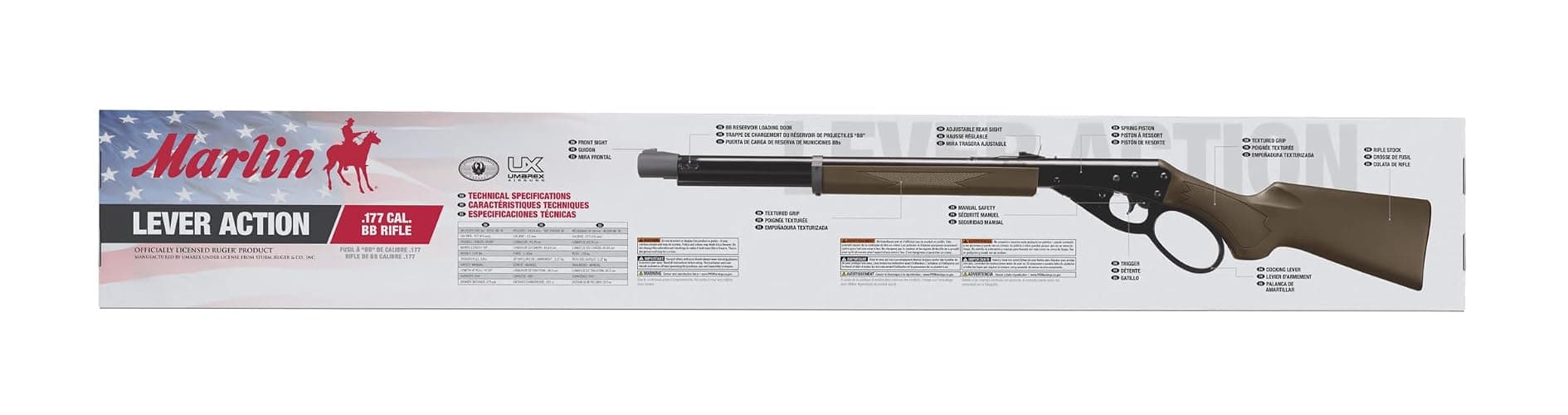 Umarex Marlin Lever Action Rifle .177 Caliber BB Gun Air Rifle thumbnail 10