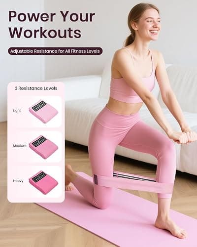 Fuelion Pilates Ring Set, Magic Circle Yoga Ring, Pilates Ball, Adjustable Ankle Wrist Weights, Resistance Bands, Mini Ball, Pilates Starter Kit for Strength, Workout Guide Included thumbnail 5