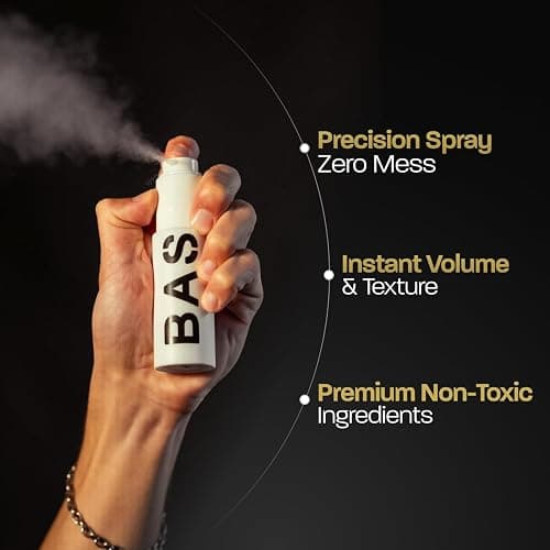 BASED Ultimate Straight & Wavy Bundle - Sea Salt Spray, Texture Powder, Hair Clay & Pomade - Complete Hair Styling Kit for Men - Natural Volume, Texture & Hold - Matte Finish thumbnail 3