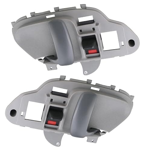 APPERFiT Interior Door Handle w/Bezel Kit (Gray) Compatible with 1995-2002 Chevy Chevrolet GMC Truck C1500 C2500 C3500 K1500 K2500 K3500 Suburban Tahoe Yukon Replaces 15708043 15708044 thumbnail 3