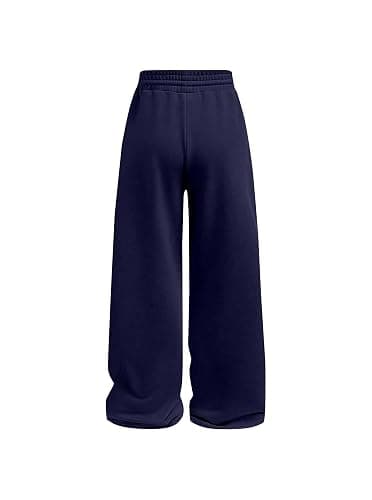 Ecolala Girls Wide Straight Leg Loose Sweatpants Elastic Waist Drawstring Jogger Pants thumbnail 2