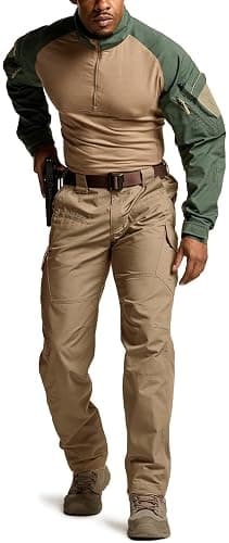 CQR Men's Tactical Pants, Water Resistant Ripstop Cargo Pants, Lightweight EDC Work Hiking Pants, Outdoor Apparel thumbnail 3