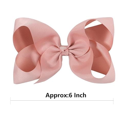 50pcs 6 Inches Large Hair Bows Alligator Clips Grosgrain Ribbon Hair Barrettes Accessories for Toddlers Teens School Girls thumbnail 4