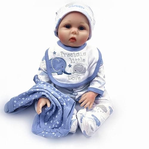 Reborn Dolls Baby Boy Clothes 5 Pcs Set Elephant Clothing for 20-22 Inch Reborn Newborn Baby Doll Clothes thumbnail 7