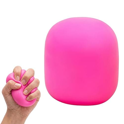 Squeeze Color Changing Squishy Soft Square Malt Sugar Filled Slow Stress Balls, Color Changing Squishy Sensory Toy, Anxiety Relief Shape Fidgets for Pull Stretch Squishy Toy (Pink) - Image 1