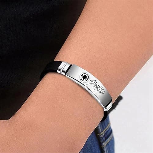 2 Pack Stray Kids Merch Bracelets, Stray Kids Charm Silicone Bracelets Jewelry for gifts thumbnail 6