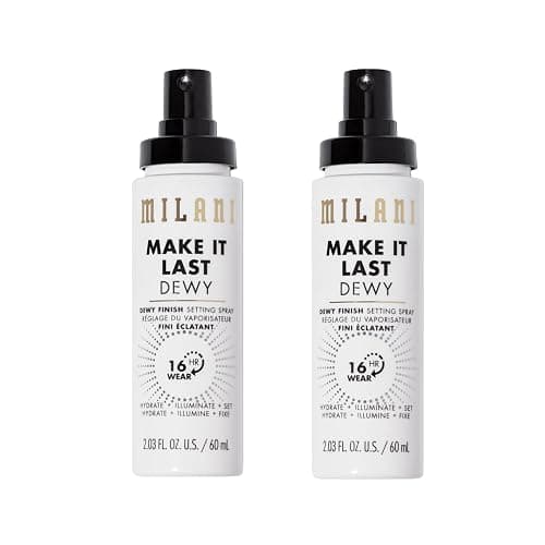 Milani Setting Spray + Primer, Make It Last Dewy - Dewy Finish Moisturizing Formula for Glow on the Go, Setting Spray for Makeup and Face Primer, Prime + Set + Hydrate, 2.03 Fl. Oz - Image 1
