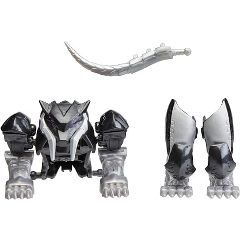 Marvel Mech Strike Mechasaurs, 4-Inch Black Panther with Sabre Claw Action Figures, Super Hero Toys for Kids Ages 4 and Up thumbnail 4