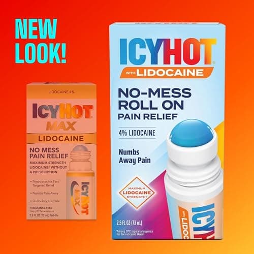 Icy Hot Maximum Strength Lidocaine No-Mess Pain Relief Liquid, No-Mess Applicator, 2.5 Ounces, 2 pk thumbnail 3