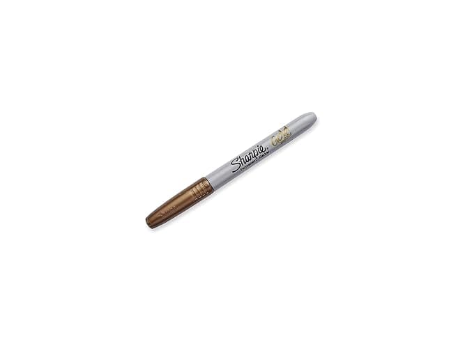 Sharpie Metallic Permanent Markers, Gold, 4/Pack - Image 1