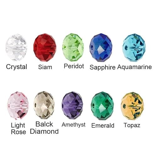Bingcute 6mm Wholesale Briolette Crystal Glass Beads Finding Spacer Beads Faceted #5040 Briollete Rondelle Shape Assorted Colors with Container Box thumbnail 3