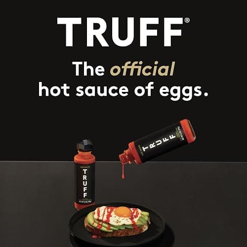 TRUFF Original Black Truffle Hot Sauce, Gourmet Hot Sauce with Ripe Chili Peppers, Black Truffle Oil, Agave Nectar, Unique Flavor Experience in a Bottle, 6 oz. thumbnail 7