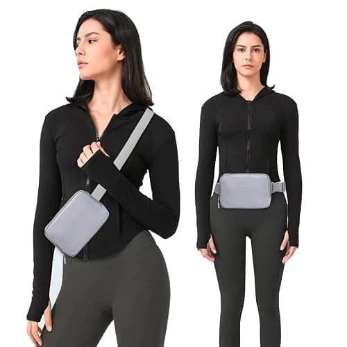 Belt bag Fanny pack crossbody bags for women Everywhere belt bag (Grey) thumbnail 3