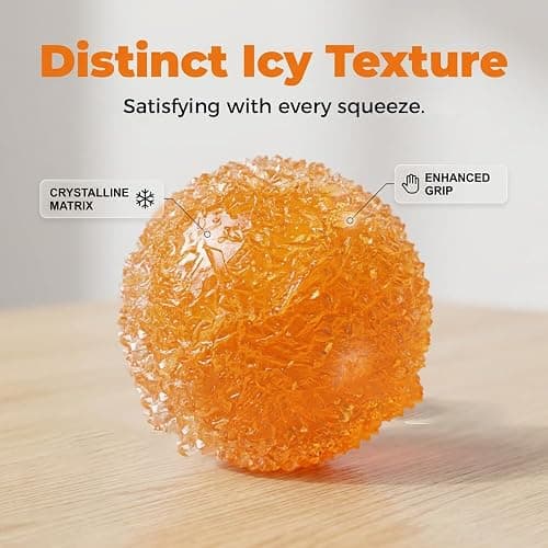 Crunchy Squishy Stress Ball,2026 New Squeeze Stress Slushie Squishy, Ice Skin Fidget Sensory Toys for Relaxing (Green) thumbnail 4