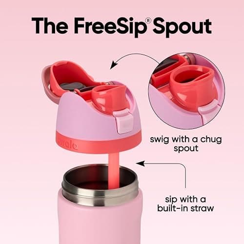 Owala FreeSip Stainless Steel Water Bottle 24 oz Angel Food Cake thumbnail 2
