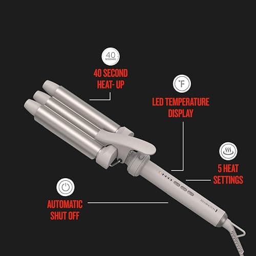 Remington Trendology 5-in-1 Multi-Styler Curling Wand Set with Ceramic Round Brush and 4 Interchangeable Ceramic Curling Wands (0.5“-1.25”) thumbnail 4