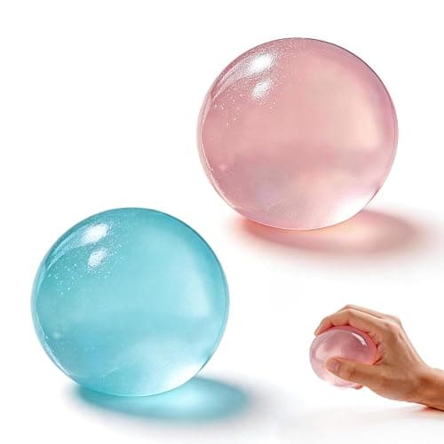 2PCS Coconut Oil Squishy Stress Ball,Handmade Slow Rising Squishy,Non-Sticky Sensory Fidget for Stress Relief Easy to Clean,Improving Focus. - Image 1