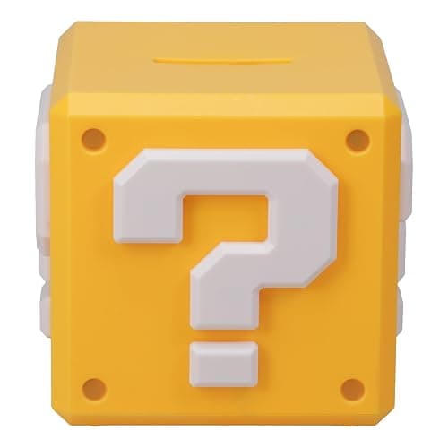 Super Mario Question Block Money Box - Officially Licensed Gift for Kids Bedroom Accessories & Decor | Paladone - Image 1