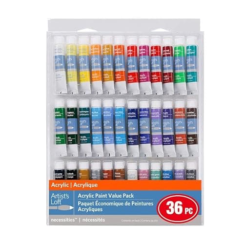 MICHAELS 36 Color Acrylic Paint Value Pack by Artist's Loft™ Necessities™ - Image 1