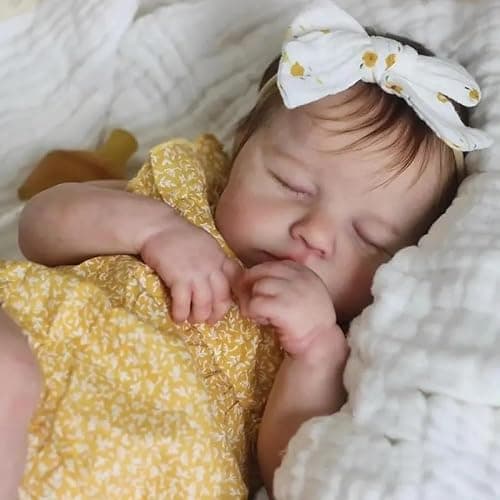 Anano Full Silicone Reborn Baby Doll Girl 20 in Realistic Baby Dolls Silicone Full Body Lifelike Newborn Babies Reborn Toddler Dolls Soft Real Life Like Babys Doll Washable thumbnail 4