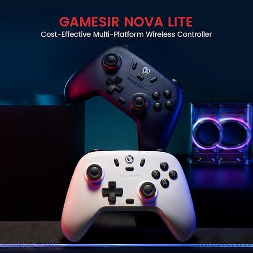 GameSir Nova Lite 2.4g Wireless Controller for Windows PC, iPhone, Android, Switch & Steam Deck, Bluetooth Controller Gamepad with Hall Effect Trigger,Turbo,Rumble Vibration(Nova Lite Purple) thumbnail 2