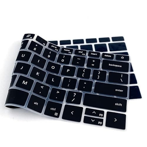 Keyboard Cover for Dell Inspiron 14 5410 5415 5418 5420 5425 5430 7415 7420 7425 7430 7435, Dell Inspiron 16 5620 5625 5630 7620 7630, Inspiron 13 5310, Latitude 3320 3420 Keyboard Skin -Black thumbnail 5