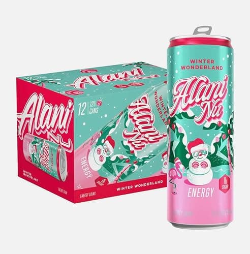 AlanNu Energy Drink – Christmas Winter Wonderland Limited Edition | 12 oz Cans, 12-Pack | Zero Sugar Holiday Seasonal Flavor | Festive Energy & Focus Boost - Image 1