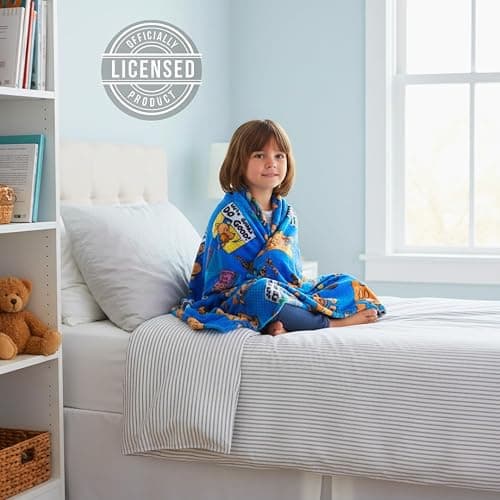 Franco Dog Man Supa Book Kids Bedding Super Soft Cozy Plush Throw, 40 in x 50 in, (Officially Licensed Product) thumbnail 3