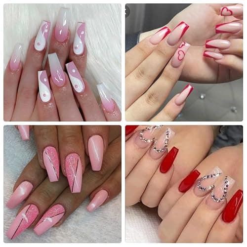 No C Curve Clear Acrylic Square Nail Tips,XL Square Shaped | SWETIDY 500pcs Long Straight Fake Nails Flattened Half Cover for Nail Salon Professional and DIY Nail Art 10 Sizes with Box thumbnail 6