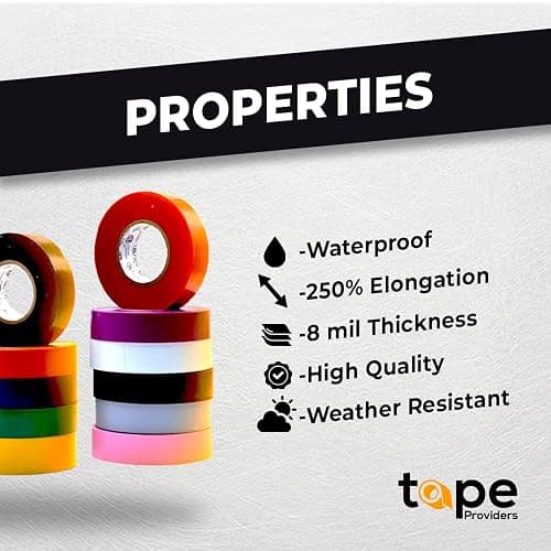 WOD ETC766 Professional Grade General Purpose Pink Electrical Tape UL/CSA Listed core. Vinyl Rubber Adhesive Electrical Tape: 3/4inch X 66ft. - Use at No More Than 600V & 176F (Pack of 1) thumbnail 8