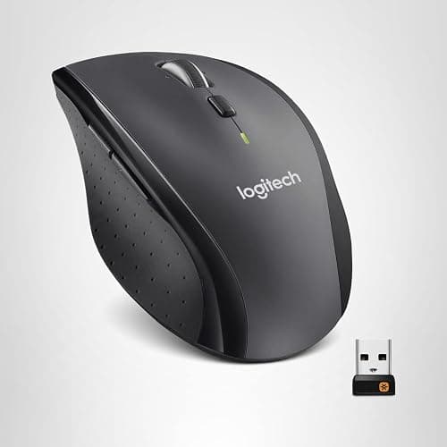 Logitech M705 Marathon Wireless Mouse, Gaming Mouse Wireless, 2.4 GHz USB-A Receiver, 5-Programmable Buttons, 3-Year Battery, PC, Mac, Laptop, Chromebook - Black thumbnail 11