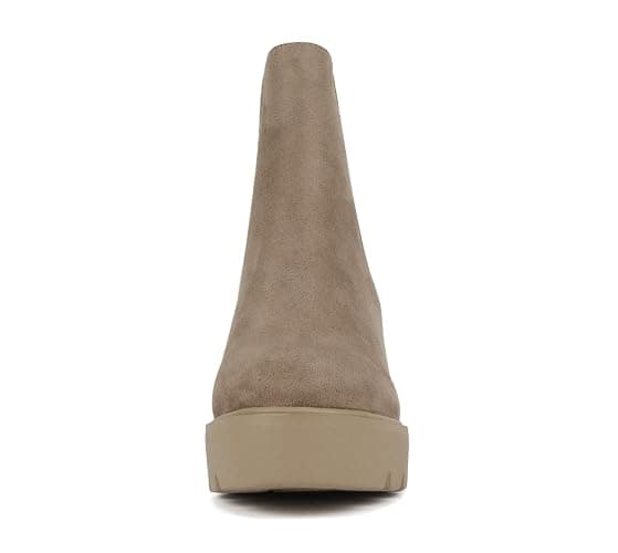 Soda EDITOR ~ Women Lug Sole High Heel Chelsea Fashion Ankle Boot w/Double Elastic Gore thumbnail 4