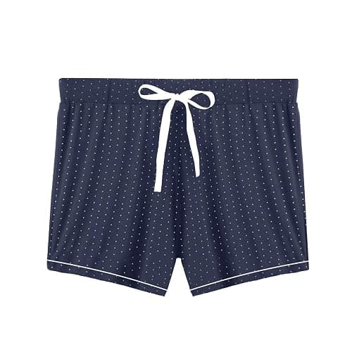 Cherrydew Women Bamboo Viscose Super Soft Comfy Summer Cooling Short Sleeve Button Down Pajama Shorts Set S-XXL thumbnail 7
