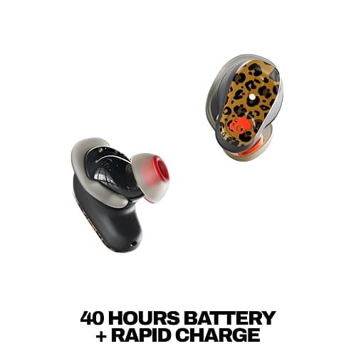 Skullcandy Method 360 ANC Wireless Earbuds with Sound by Bose - Leopard | In-Ear Fit, Premium Active Noise Cancellation, 40 Hours Battery, Sweat and Water Resistant, Microphone for iPhone Android thumbnail 5