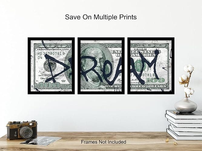 Motivational Graffiti Wall Art LARGE 11x14 - Inspirational Posters for Home Office Decor - Entrepreneur Gifts - positive affirmation - Motivation, Inspiration - Small Office Decor - Quotes Wall Art thumbnail 6