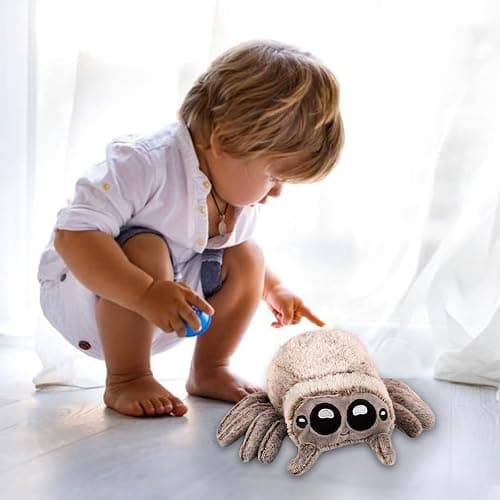 soenge Spider Plush, 6.7 inch Cute Jumping Spider Stuffed Animal Toy Plushies (3pcs Plush) thumbnail 2