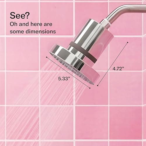 THE JOLIE FILTERED SHOWERHEAD with Shower Filter System- High Pressure Showerhead, Hair and Skincare Accessory to Improve Beauty and Personal Care Routine (New Modern Chrome- Retail Packaging) thumbnail 2