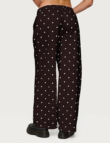 Lauweion Polka Dot Set-Womens Oversized Hoodie and Wide Leg Sweatpants thumbnail 3