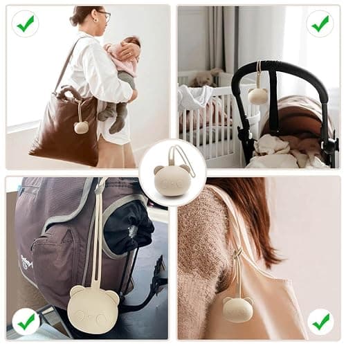 CAJA Schnullerbox Silikon 2 Stück- Schnulleraufbewahrung - Panda Design - BPA-frei - Sichere Aufbewahrung Schnuller - Hochwertige Baby Zubehör Kleinkinder & Babys (1x complexion + 1x field grey) - 2er Set 1x complexion + 1x field grey thumbnail 6