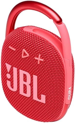 JBL Clip 4 Portable Bluetooth Speaker - Waterproof and Dustproof IP67, Mini Bluetooth Speaker for Travel, Outdoor and Home w/ 1 LED Flashlight Key Chain (Red) thumbnail 4