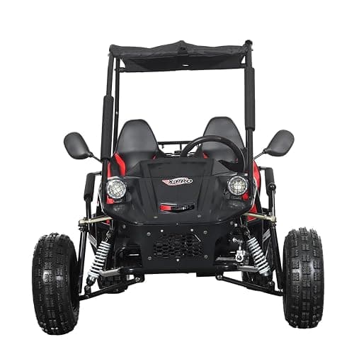 X-PRO Rover 110cc Go Kart with Automatic Transmission w/Reverse, LED Headlights, Big 16" Wheels! (Black) thumbnail 2