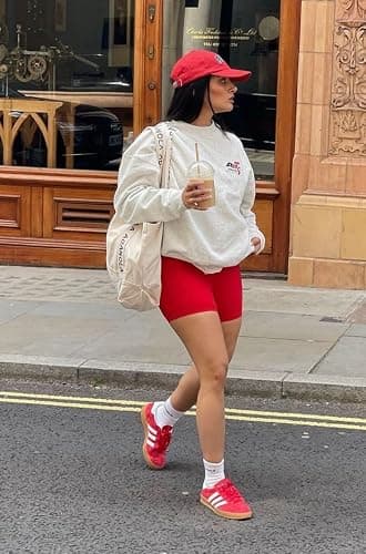 DHSO High Waisted Biker Shorts for Women-5" Tummy Control Fitness Athletic Workout Running Yoga Gym Shorts thumbnail 3