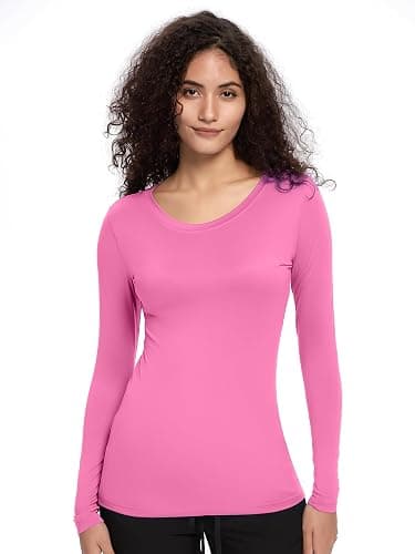 COZYFIT Underscrub Long Sleeve Women - Crew Neck Scrubs Undershirts for Nurse with Soft Fabric thumbnail 3