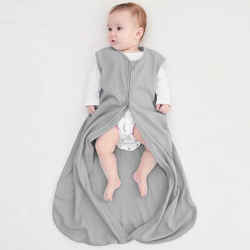 Yoofoss Baby Sleep Sack 24-36 Month 0.5TOG 100% Organic Cotton 2-Way Zipper | Wearable Blankets Toddler Sleeping Sack 3 Pack, Comfy Soft Lightweight thumbnail 5