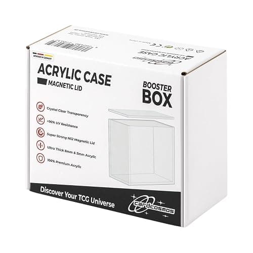 cardcosmos Premium Acryl Aufbewahrungsbox für Pokémon Booster Boxen 5 mm Acryl Case mit UV-Schutz, magnetischem Schnellverschluss, säurefrei und kratzfest – Sichere & stilvolle Präsentation thumbnail 7